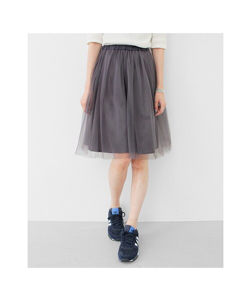 URBAN RESEARCH（アーバンリサーチ）の「チュールスカート（スカート・レディース・BLACK/CHARCOAL・FREE）」の5枚目の写真