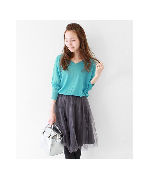 URBAN RESEARCH（アーバンリサーチ）の「チュールスカート（スカート・レディース・BLACK/CHARCOAL・FREE）」の3枚目の写真