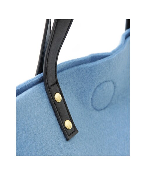 KBF（ケイビーエフ）の「フェルトミニトート（バッグ・レディース・L/BLUE/T/GRAY/CHARCOAL・one）」の5枚目の写真