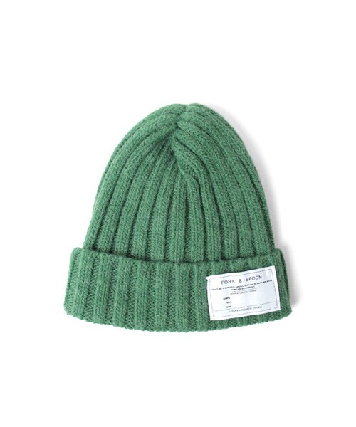 URBAN RESEARCH DOORS(アーバンリサーチドアーズ)の「FORK&SPOON リブニットキャップ(帽子・メンズ・Black/Green/Charcoal/Blue/Olive/Bordeaux・FREE)」の4枚目の写真