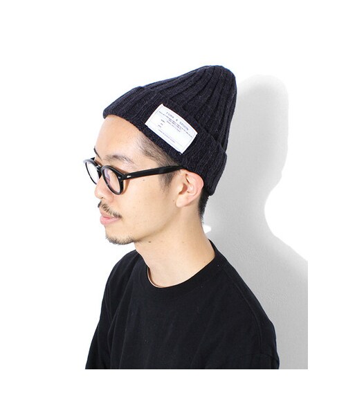 URBAN RESEARCH DOORS(アーバンリサーチドアーズ)の「FORK&SPOON リブニットキャップ(帽子・メンズ・Black/Green/Charcoal/Blue/Olive/Bordeaux・FREE)」の9枚目の写真
