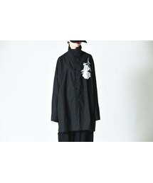 BISHOOL | BISHOOL Embroidery Stand Collar Big Shirts(シャツ/ブラウス)