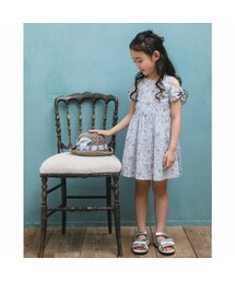 BeBe（ベベ）の「日本製 カバリエレ・アズーロ ジャルダン・デ・フルール プリント ワンピース（80～150cm）（ワンピース・キッズ）」