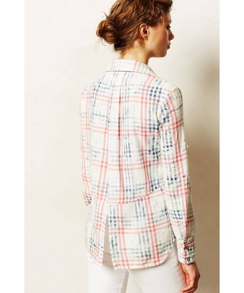 Anthropologie（アンソロポロジー）の「Cloth & Stone Tulare Buttondown（シャツ/ブラウス・レディース・blue motif・S/M/L）」の4枚目の写真