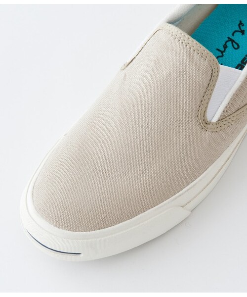 ADAM ET ROPE'(アダムエロペ)の「【先行受注】【CONVERSE】Jack Purcell×Adam et Rope'別注スニーカー(スニーカー・レディース・ベージュ/ネイビー・35.0/36.0/37.0/38.0/39.0/40.0)」の6枚目の写真