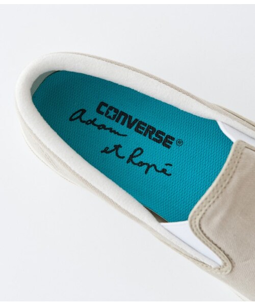 ADAM ET ROPE'(アダムエロペ)の「【先行受注】【CONVERSE】Jack Purcell×Adam et Rope'別注スニーカー(スニーカー・レディース・ベージュ/ネイビー・35.0/36.0/37.0/38.0/39.0/40.0)」の8枚目の写真