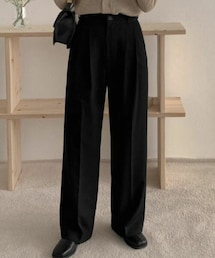 DHOLIC STYLE | [awab] タックワイドスラックスパンツ(スラックス)