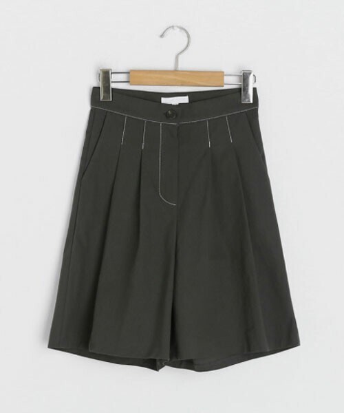 DHOLIC（ディーホリック）の「ステッチハーフスラックス（スラックス・レディース・ベージュ/グレー/ブルー/ブラウン・S/M/L）」の2枚目の写真