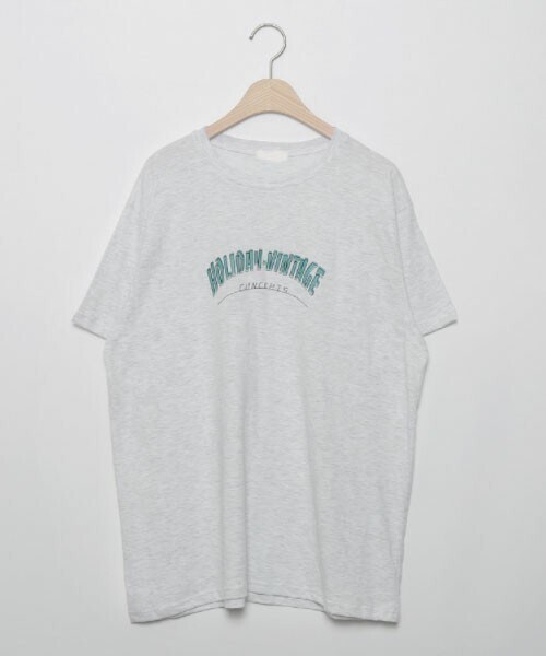 DHOLIC STYLE（ディーホリックスタイル）の「[crushj] VINTAGEプリント半袖Tシャツ（Tシャツ/カットソー・レディース・グレー/ホワイト/ブラック・ONESIZE）」の2枚目の写真