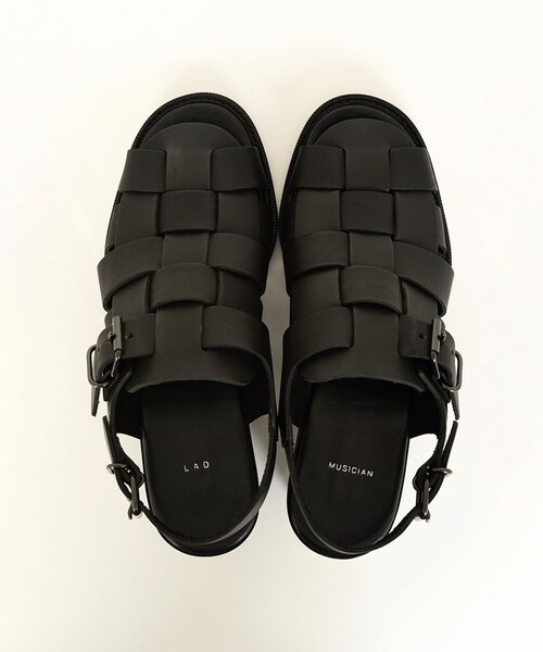 LAD MUSICIAN（ラッドミュージシャン）の「LEATHER SANDAL（その他・メンズ・BLACK・42/44）」の3枚目の写真
