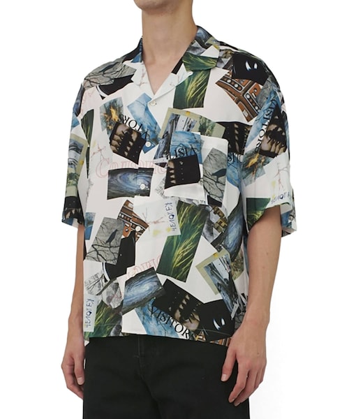 Name.（ネーム）の「MULTIPRINTED OPEN COLLAR HS SH（その他・メンズ・WHITE・0/1/2）」の5枚目の写真