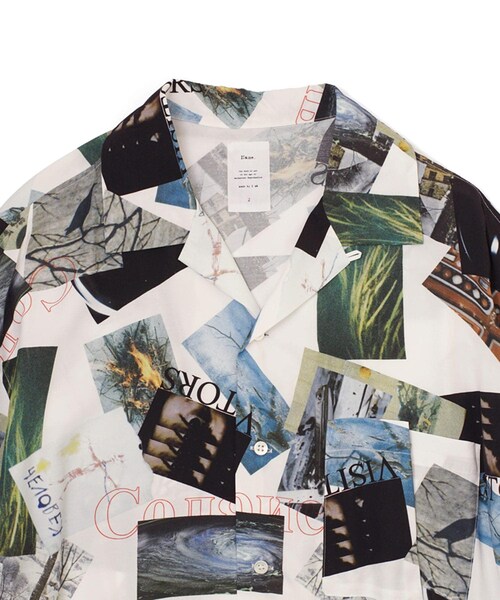 Name.（ネーム）の「MULTIPRINTED OPEN COLLAR HS SH（その他・メンズ・WHITE・0/1/2）」の2枚目の写真