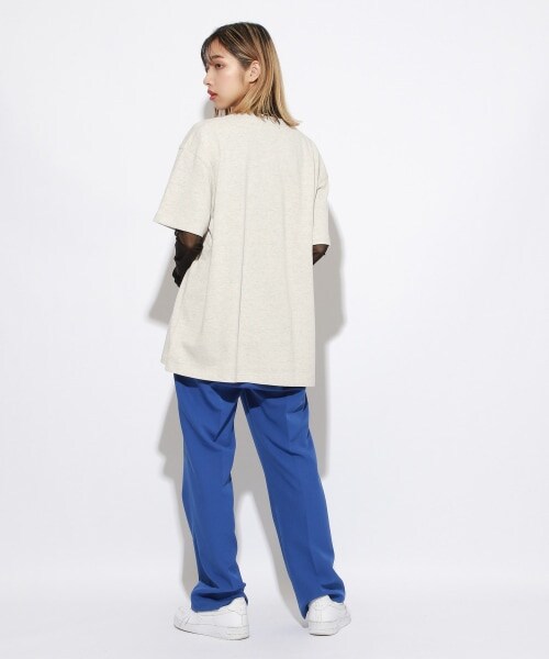 PAGEBOY（ページボーイ）の「【PAGEBOYLIM】VTAコラボカレッジロゴＴ（トップス・レディース・オートミール/杢グレー/オレンジ/グリーン・M, L）」の9枚目の写真