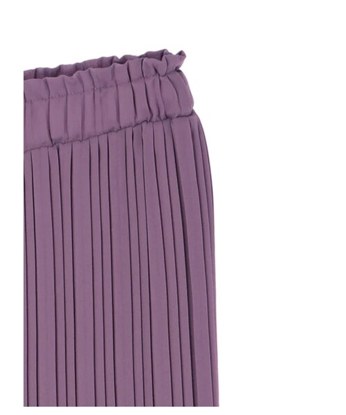 earth music&ecology（アースミュージックアンドエコロジー）の「ストレートプリーツパンツ（パンツ・アイボリー/ブラック/グレーベージュ/グリーン/ラベンダー/フラワー・F）」の18枚目の写真