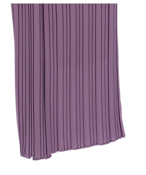 earth music&ecology（アースミュージックアンドエコロジー）の「ストレートプリーツパンツ（パンツ・アイボリー/ブラック/グレーベージュ/グリーン/ラベンダー/フラワー・F）」の19枚目の写真