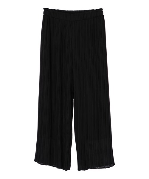 earth music&ecology（アースミュージックアンドエコロジー）の「ストレートプリーツパンツ（パンツ・アイボリー/ブラック/グレーベージュ/グリーン/ラベンダー/フラワー・F）」の22枚目の写真