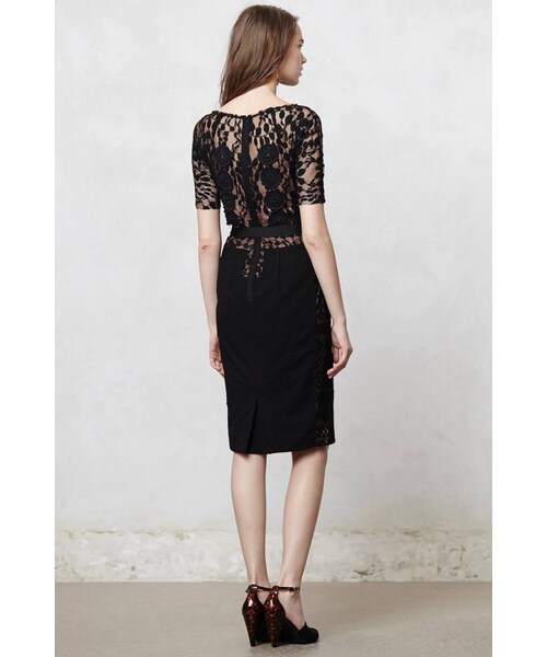 Anthropologie Byron Lars carissima sheath ワンピース BLACK Byron Lars + Carissima Sheath Dress