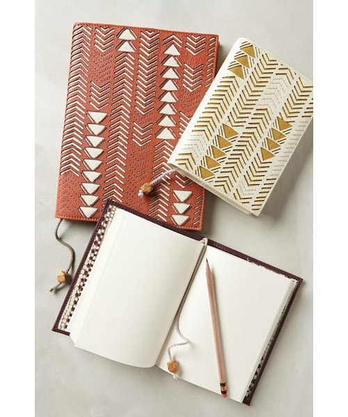 アンソロポロジー ジャーナル 手帳 Anthropologie（アンソロポロジー）の「Leather Sagitta Journal（手帳