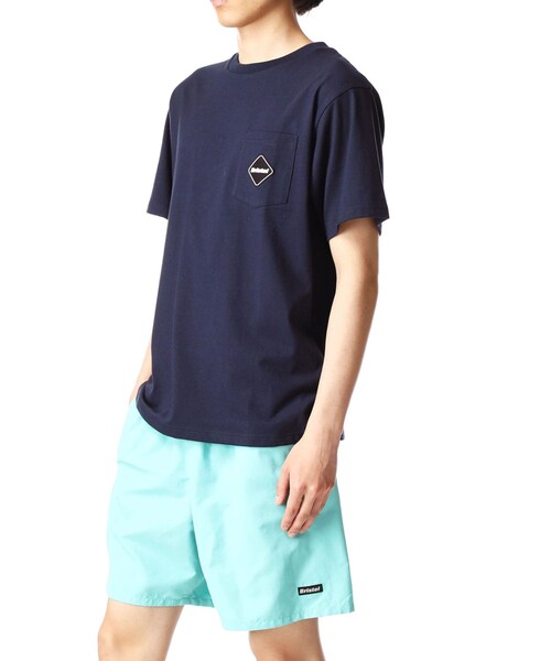 ウェア F.C.R.B. BIG VERTICAL LOGO POCKET TEE F.C.Real Bristol エフシーレアルブリストル 21SS BIG VERTICAL