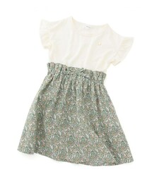 ROPE' PICNIC（ロペピクニック）の「【KIDS】フラワープリントフリルドッキングワンピース（ワンピース/ドレス・キッズ）」