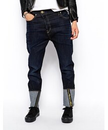 Vivienne Westwood | Vivienne Westwood Anglomania Baggy Boyfriend Jeans Wiith Signature Strip Detail - Blue(デニムパンツ)