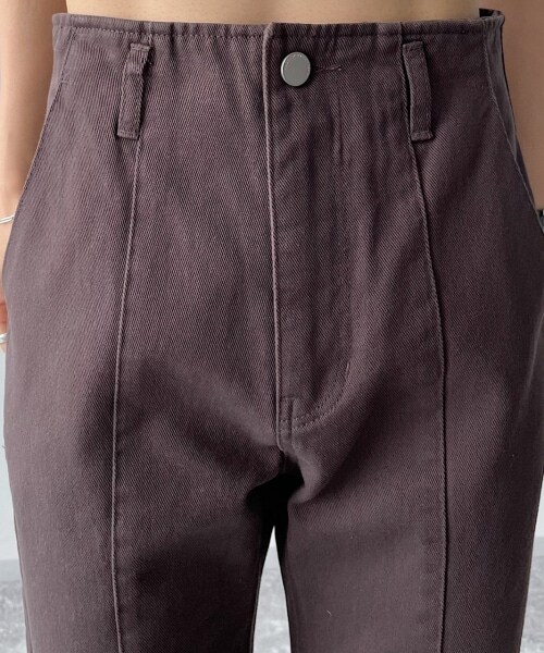 PAGEBOY(ページボーイ)の「【WEB先行予約】フロントスリットチノデニム(パンツ・レディース・チャコール/ベージュ/セピア・24inch(XSサイズ), 25inch(Sサイズ), 26inch(Mサイズ), 27inch(Lサイズ))」の19枚目の写真