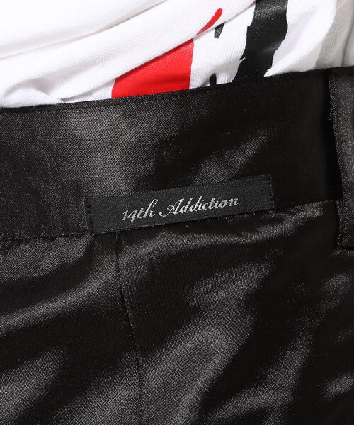 14th Addiction（フォーティーンスアディクション）の「【別注】14th Addiction/フォーティーンスアディクション/WARP SLACKS（パンツ・メンズ・BLACK/OTHER・S/M）」の9枚目の写真