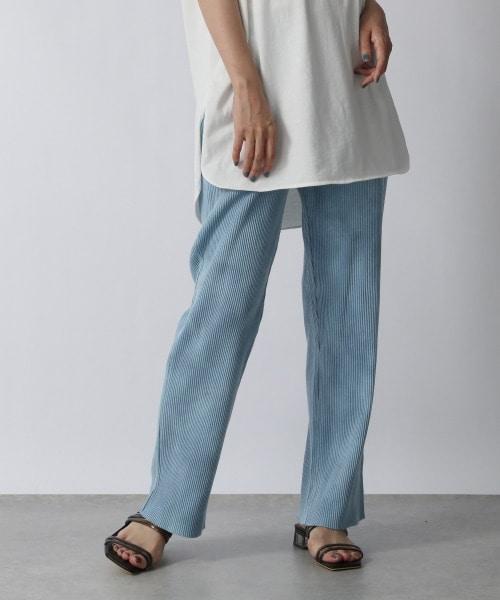 LOWRYS FARM（ローリーズファーム）の「ｓｅｌｆｃｕｔタイダイリブパンツ（パンツ・イエロー/グリーン/ブルー・F）」の3枚目の写真