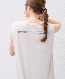 PUAL CE CIN | 【EC】バックプリントノースリーブワンピース(キャミソール)