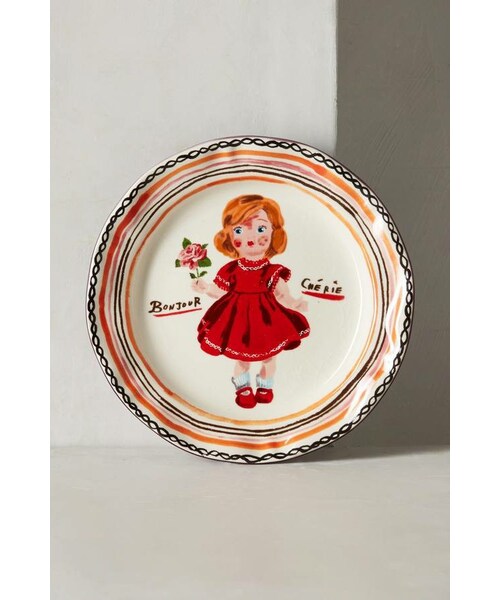 Anthropologie(アンソロポロジー)の「Nathalie Lete Francophile Dinner Plate(食器/キッチン・plum/light red/yellow/bright red/multi/slate/dark yellow/navy/medium orange/grey/raspberry・ONE SIZE)」の14枚目の写真
