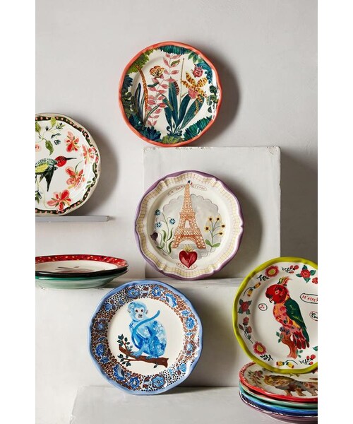 Anthropologie(アンソロポロジー)の「Nathalie Lete Francophile Dinner Plate(食器/キッチン・plum/light red/yellow/bright red/multi/slate/dark yellow/navy/medium orange/grey/raspberry・ONE SIZE)」の21枚目の写真