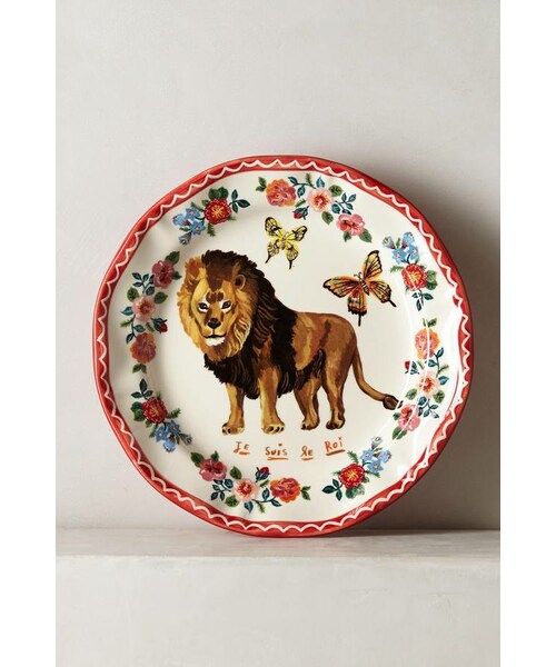 Anthropologie(アンソロポロジー)の「Nathalie Lete Francophile Dinner Plate(食器/キッチン・plum/light red/yellow/bright red/multi/slate/dark yellow/navy/medium orange/grey/raspberry・ONE SIZE)」の5枚目の写真