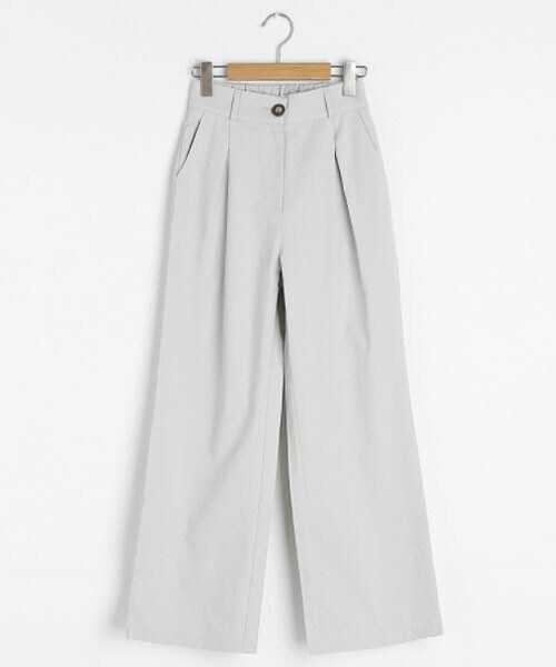 DHOLIC（ディーホリック）の「タックコットンパンツ（その他パンツ・レディース・ベージュ/グリーン/グレー/ブラック・S/M）」の3枚目の写真