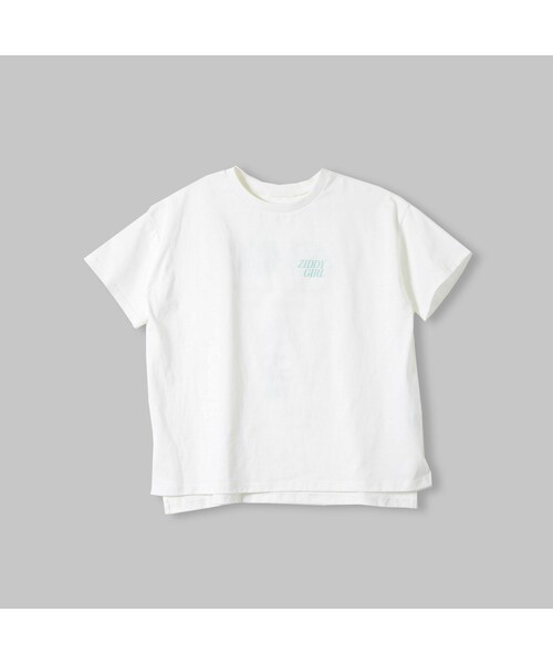ZIDDY(ジディ)の「ロゴ ルーズ トレンドシルエット Tシャツ(Tシャツ/カットソー・キッズ・ブルー/グレー/ホワイト・130/140/150/160)」の2枚目の写真