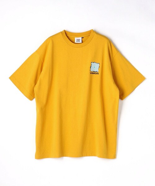 179/WG(イチナナキュウダブルジー)の「VISIONグラフィックTシャツ(Tシャツ/カットソー・レディース・イエロー/ブラック/ブルー・F)」の1枚目の写真