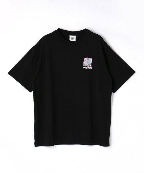 179/WG(イチナナキュウダブルジー)の「VISIONグラフィックTシャツ(Tシャツ/カットソー・レディース・イエロー/ブラック/ブルー・F)」の2枚目の写真