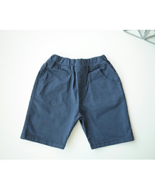 DHOLIC kids（ディーホリックキッズ）の「[cupop] ベーシックハーフパンツ（その他パンツ・キッズ・ホワイト/ブルー・5/7/9/11/15）」の2枚目の写真