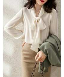 Cozyyoung | レディースの上品なトップシャツ(シャツ/ブラウス)