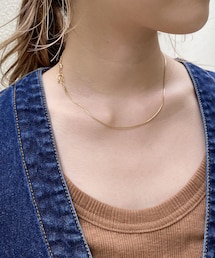 CAPRICIEUX LE'MAGE | 【GOLDY/ゴールディ】スネークチェーンショートネックレス(リング)