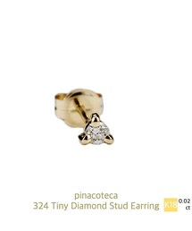 pinacoteca | ピナコテーカ 324 タイニー 一粒ダイヤモンド スタッド ピアス 0.02ct(ピアス（片耳用）)