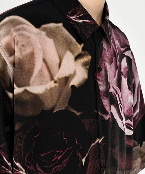 LAD MUSICIAN（ラッドミュージシャン）の「DECHINE BIG ROSE S/S SHIRT（その他・メンズ・BLACK/RED/NAVY・42/44）」の8枚目の写真