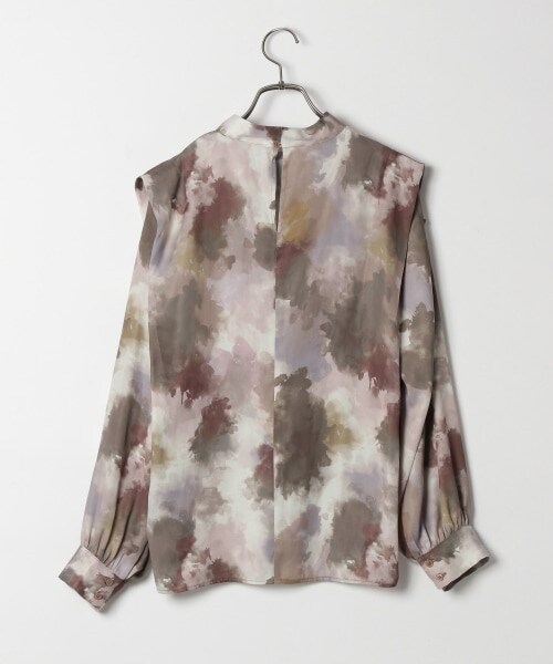 PAGEBOY（ページボーイ）の「【ポイント20％還元対象】【WEB先行予約】マーブルアートハイネックブラウス（トップス・レディース・モノトーン/キャラメル・F）」の13枚目の写真