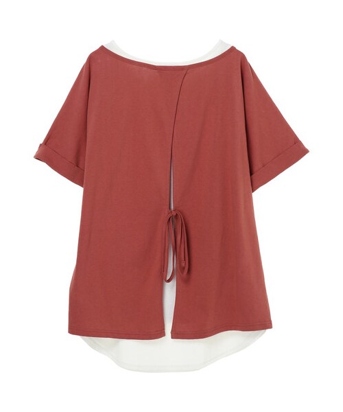 Green　Parks（グリーンパークス）の「SET2点 後ろリボンプルオーバー（トップス・テラコッタ/カーキ/ネイビー・F）」の2枚目の写真