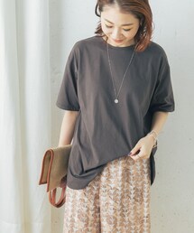 URBAN RESEARCH ROSSO WOMEN（アーバンリサーチ　ロッソ）の「SUVINコットンラウンドヘムTシャツ（その他・レディース）」