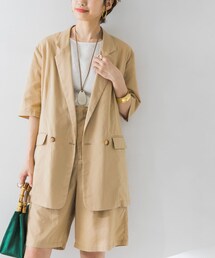 URBAN RESEARCH（アーバンリサーチ）の「リネン混ハーフスリーブジャケット（その他・レディース）」