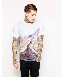 DIESEL | Diesel T-Shirt T-Hagen Road Photo Print - White(Tシャツ/カットソー)