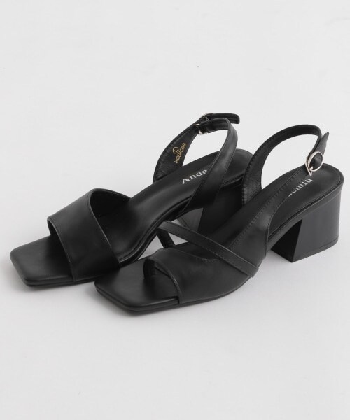 Andemiu（アンデミュウ）の「アシメデザインサンダル（シューズ・パイソン/ブラック/ベージュ）」の8枚目の写真