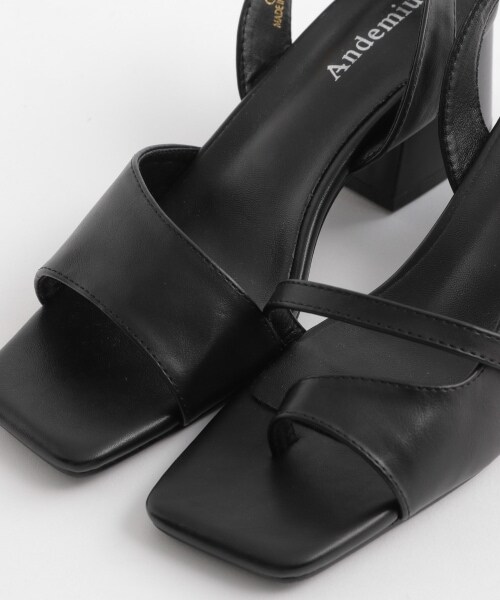 Andemiu（アンデミュウ）の「アシメデザインサンダル（シューズ・パイソン/ブラック/ベージュ）」の13枚目の写真