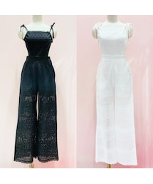 lilLilly | 2WAYコットンレースオールインワン(ワンピース/ドレス)