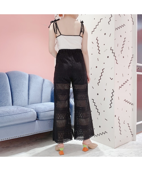 lilLilly（リルリリー）の「2wayコットンレースオールインワン